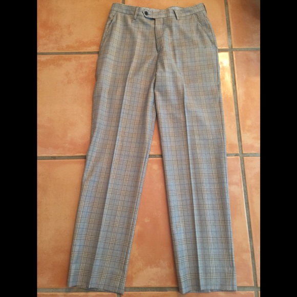 glen plaid pants mens